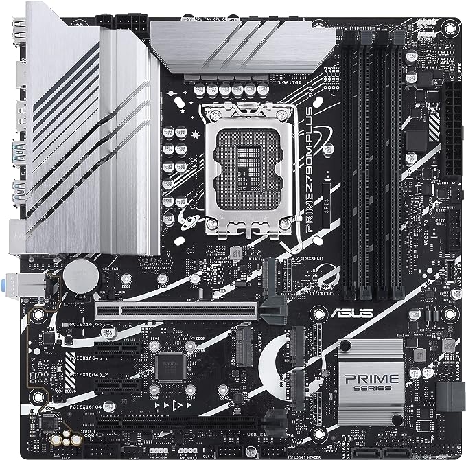 ASUS Prime Z790M-Plus LGA 1700(Intel 12th&13th Gen) microATX motherboard (PCIe 5.0, 3xM.2 slots,10+1 DrMOS,DDR5,1 Gb LAN, DP,USB 3.2 Gen2x2 Type-C,front USB3.2 Gen 1 Type-C, Thunderbolt(USB4)support) ASUS Prime Z790M-Plus LGA 1700(Intel 12th&13th Gen) microATX motherboard (PCIe 5.0, 3xM.2 slots,10+1 DrMOS,DDR5,1 Gb LAN, DP,USB 3.2 Gen2x2 Type-C,front USB3.2 Gen 1 Type-C, Thunderbolt(USB4)support)